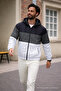 Men's Comfort Fit Patterned Loose-Fit Khaki Raincoat & Windbreaker - 2
