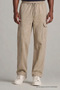 Men's Classic Cream Cargo Linen Trousers - 5