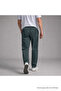 Men's Elastic Waist Loose Leg Khaki Linen Trousers - 6
