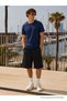 Men's Trend Crew Neck Comfortable Basic Navy Blue T-Shirt