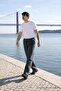 Men's Elastic Waist Jogger K.Khaki Linen Trousers - 5