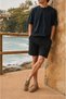 Men's Trend Basic Jogger Loose Black Short Shorts - 3