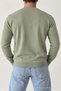 Men's Winter Crew Neck Khaki Knit Sweater - 2