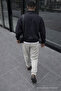 Men's Summer Regular Loose-Leg Stone Linen Trousers - 6