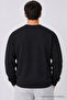 Men's Basic Long Loose Black Knit Sweater - 5