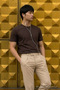 Men's Relaxed Casual Coffee Stretch T-Shirt - 3