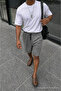 Men's Premium Jogger Relax Fit Smoked Short Combed Cotton Shorts - 4