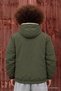 Men's Khaki Plush Raincoat & Windbreaker with Pockets - 6