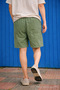 Men's Premium Green Linen Shorts with Plenty of Cargo Pockets - 5