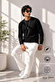 Men's Thick Premium Knitwear Black Winter Sweater - 3