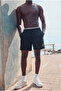 Men's Zippered Pocket Jogger Summer Black Swim Shorts - 2