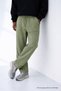 Men's Casual Summer Trend Loose Green Linen Trousers - 4