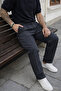 Men's High Waist Regular Fit Smoked Fabric Trousers - 5
