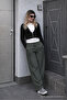 Women's Summer Regular Loose-Legged K.Khaki Linen Trousers - 2