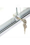 Sliding Glass Showcase Lock Cabinet Display Showcase Drawer Case Sliding Glass Push Door Ratchet Loc