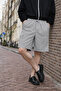 Men's Premium Jogger Relax Cargo Pocket Stone Linen Shorts - 4