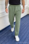 3 Pieces Men's High Waist Elastic Summer Linen Trousers - 6