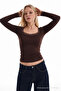 Women's Lace Premium Summer Coffee Blouse - 2