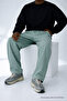 Men's Casual Summer Trend Loose S.Green Linen Trousers - 5