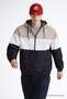 Men's Elite Comfort Patterned White Raincoat & Windbreaker with Pockets - 2