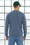 Men's Trend Crew Neck Indigo Knitwear Sweater - 5