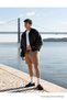 Men's Comfort Fit Elastic Waist Brown Basic Shorts