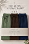 3 Pieces Men's Premium Summer Jogger Linen Trousers
