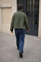Men's Trend Low Waist Loose Navy Blue Linen Trousers - 6