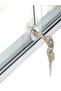 Sliding Glass Showcase Lock Cabinet Display Showcase Drawer Case Sliding Glass Push Door Ratchet Loc - 7