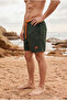 Men's Trendy Summer Khaki Swim Shorts with Elastic Waist - 5