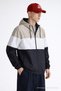 Men's Elite Comfort Patterned White Raincoat & Windbreaker with Pockets - 3