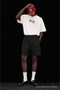 Men's Basic 100% Cotton Comfortable Black Combed Cotton Shorts