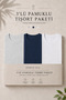 3 Pieces Men's Casual Summer Loose Basic Short Sleeve T-Shirt