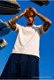Men's Regular Fit 100% Cotton Cream Summer T-Shirt - 4