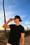 Men's Casual Summer Crew Neck Black Basic T-Shirt