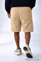 Men's Casual Summer Beige Linen Shorts with Cargo Pockets - 5
