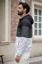 Men's Comfort Fit Patterned Loose-Fit Khaki Raincoat & Windbreaker - 3