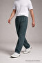 Men's Elastic Waist Loose Leg Khaki Linen Trousers - 3