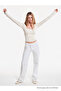 Women's Square Collar White Lace Stylish Blouse - 2