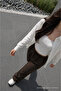 Women's Premium Jogger Relax Fit Summer Dark Brown Linen Trousers - 3