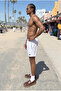 Men's Lined Comfortable Zipper Pocket A.Gray Swim Shorts - 5
