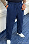 3 Pieces Men's High Waist Elastic Summer Linen Trousers - 2