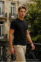 Men's Relax Fit Short Sleeve 100% Cotton Black T-Shirt - 3