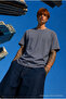 Men's Regular Fit 100% Cotton Dark Gray Summer T-Shirt - 3