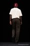Men's Low Waist Premium Loose Fit Dark Brown Linen Trousers - 6