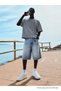 Men's Comfortable Fit Basic Anthracite Short Sleeve T-Shirt
