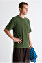 Men's 100% Cotton Premium Casual Loose Khaki T-Shirt - 5
