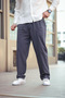Men's 3-Piece Loose Linen Trousers with Elastic Waist - 3