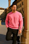 Unisex Winter Comfortable Long Pink Loose Sweater - 3