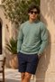 Knitted Long Sleeve Çağla Men's Sweatshirt - 2